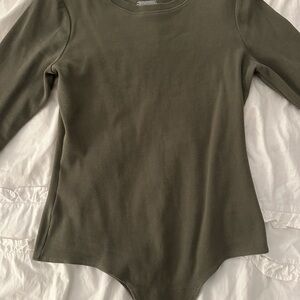 Nuuds Olive Green Bodysuit